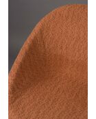 Set de 2 sillas Fenna de terracota - 57 x 54 x 81,5 cm