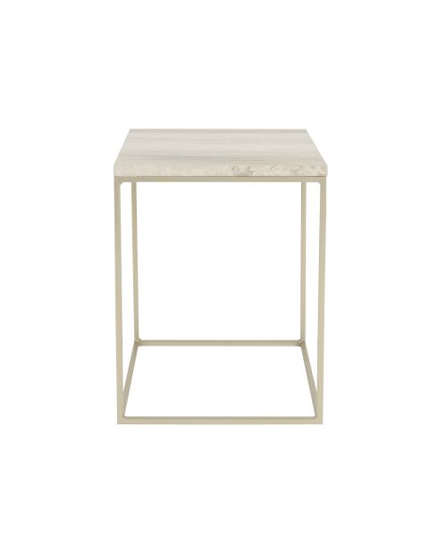 Mesa auxiliar gris Stray - 35 x 35 x 45 cm