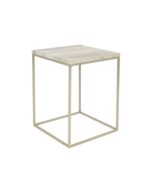 Mesa auxiliar gris Stray - 35 x 35 x 45 cm