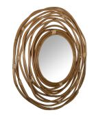 Miroir Kubu marron - 75 x 75 x 3.2 cm