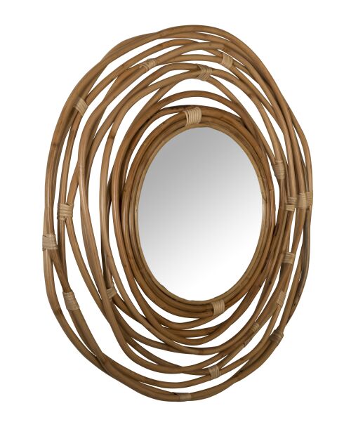 Miroir Kubu marron - 75 x 75 x 3.2 cm
