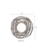 Miroir Kubu marron - 75 x 75 x 3.2 cm