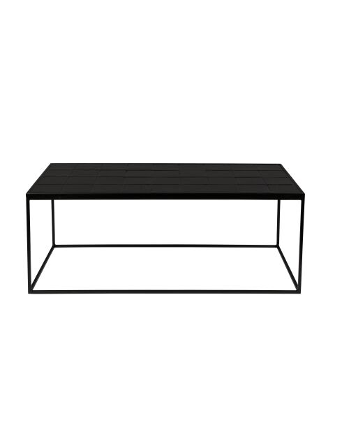 Table basse Glazed noire - 93 x 42.5 x 35.5 cm
