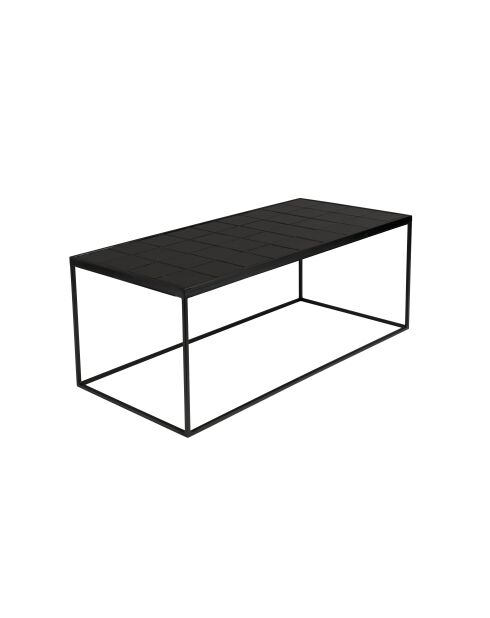 Table basse Glazed noire - 93 x 42.5 x 35.5 cm