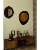 Miroir Aren noir - 47 x 55 x 5 cm
