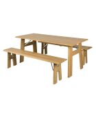 Ensemble de jardin Avenue naturel - 180 x 79 x 75 cm