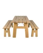 Ensemble de jardin Avenue naturel - 180 x 79 x 75 cm