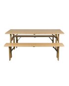 Ensemble de jardin Avenue naturel - 180 x 79 x 75 cm