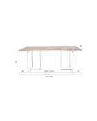 Tavolo da pranzo Class nero - 220 x 90 x 75 cm