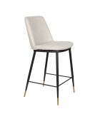 Tabouret de bar Lionel beige - 46 x 51.5 x 95 cm