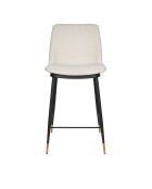 Tabouret de bar Lionel beige - 46 x 51.5 x 95 cm