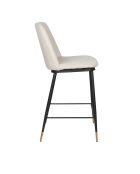Tabouret de bar Lionel beige - 46 x 51.5 x 95 cm