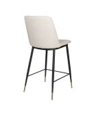 Tabouret de bar Lionel beige - 46 x 51.5 x 95 cm