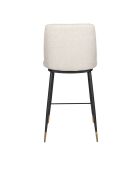Tabouret de bar Lionel beige - 46 x 51.5 x 95 cm