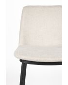 Tabouret de bar Lionel beige - 46 x 51.5 x 95 cm