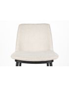 Tabouret de bar Lionel beige - 46 x 51.5 x 95 cm