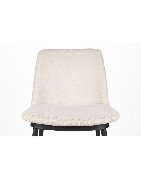 Tabouret de bar Lionel beige - 46 x 51.5 x 95 cm