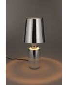 Edle silberne Tischlampe - 20 x 20 x 42 cm
