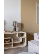 Edle silberne Tischlampe - 20 x 20 x 42 cm