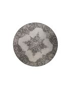 Tapis d'extérieur rond Coventry noir - 280 x 280 x 0.4 cm