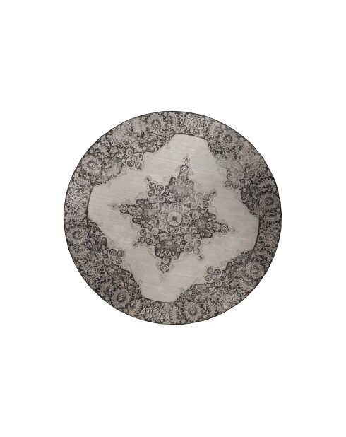 Tapis d'extérieur rond Coventry noir - 280 x 280 x 0.4 cm