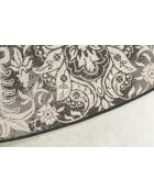 Tapis d'extérieur rond Coventry noir - 280 x 280 x 0.4 cm