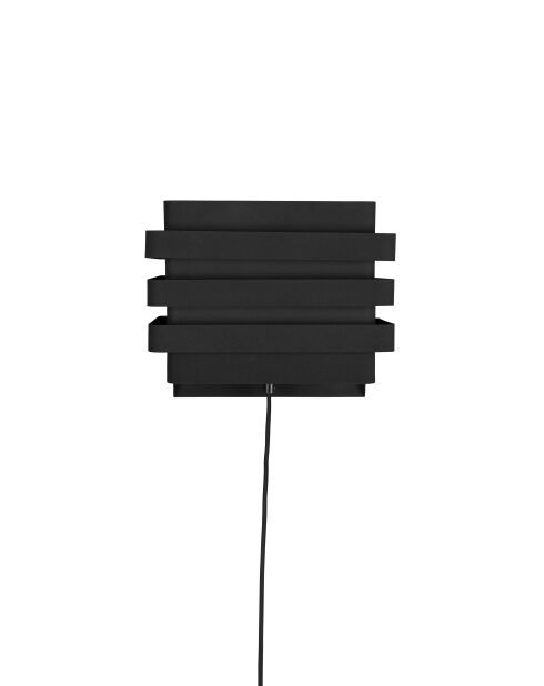 Lámpara de pared negra Dumont, 24 x 12 x 24 cm