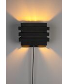 Dumont schwarze Wandleuchte - 24 x 12 x 24 cm