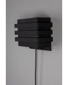 Dumont schwarze Wandleuchte - 24 x 12 x 24 cm