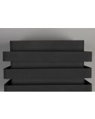 Dumont schwarze Wandleuchte - 24 x 12 x 24 cm