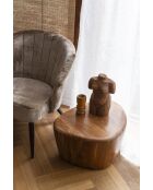 Ayla brauner Couchtisch - 58 x 45 x 28 cm