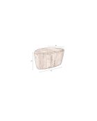 Ayla brauner Couchtisch - 58 x 45 x 28 cm