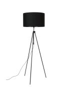 Lámpara de pie negra Lesley - 58 x 58 x 153 cm