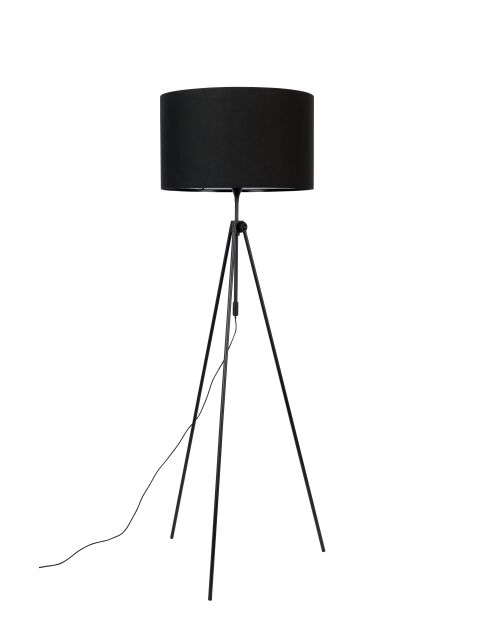 Lámpara de pie negra Lesley - 58 x 58 x 153 cm