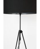 Lámpara de pie negra Lesley - 58 x 58 x 153 cm