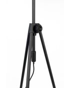 Lámpara de pie negra Lesley - 58 x 58 x 153 cm
