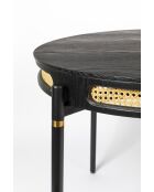 Mesa de comedor Don't Stop The Webbing, negra, 180 x 90 x 76 cm