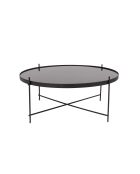 Mesa auxiliar negra Cupido - 82,5 x 82,5 x 35 cm