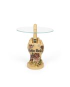 Mesa auxiliar dorada Fother Mucker Love - 40 x 40 x 50 cm