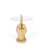 Mesa auxiliar dorada Fother Mucker Love - 40 x 40 x 50 cm
