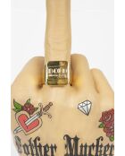 Mesa auxiliar dorada Fother Mucker Love - 40 x 40 x 50 cm