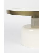 Mesita blanca Glam - 60 x 60 x 35 cm