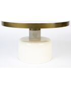 Mesita blanca Glam - 60 x 60 x 35 cm