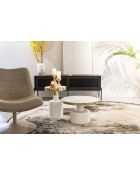 Mesita blanca Glam - 60 x 60 x 35 cm