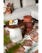 Mesa auxiliar Shelly beige - 48 x 48 x 51,5 cm