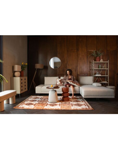 Mesa auxiliar Shelly beige - 48 x 48 x 51,5 cm