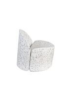 Sillón de jardín Bloom blanco - 72 x 69 x 70 cm
