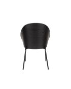 Silla rizada negra Rodin - 56 x 55 x 85 cm