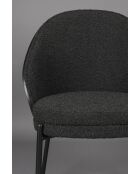 Silla rizada negra Rodin - 56 x 55 x 85 cm