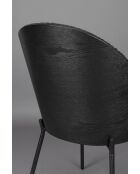 Silla rizada negra Rodin - 56 x 55 x 85 cm